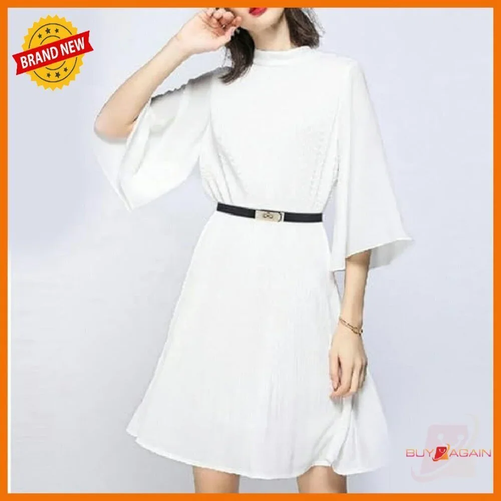 Adjustable Thin Belt with Alloy Turn Lock for Dresses and Jeans
